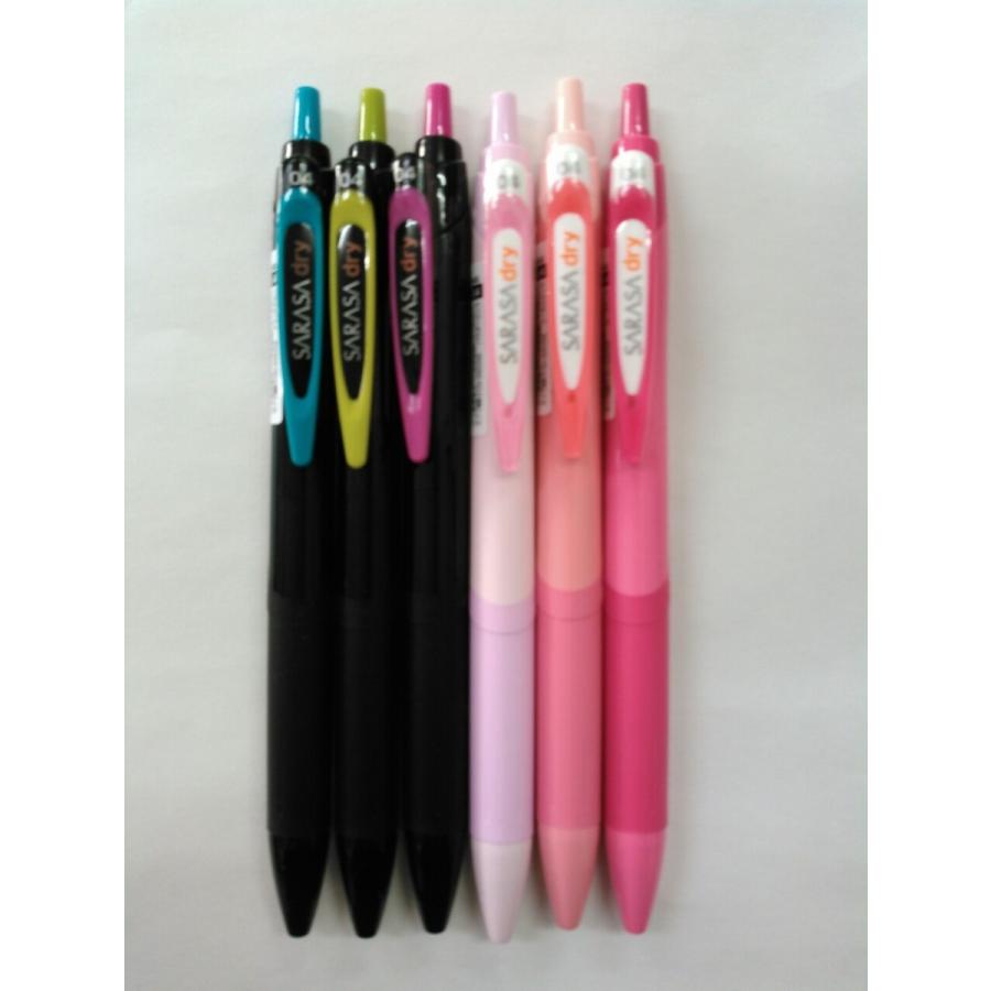 ゼブラ サラサドライ 0.4 「 数量限定色 新製品」 黒インク 6本セット