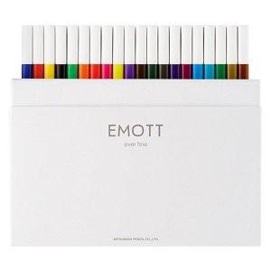 三菱鉛筆 水性サインペン EMOTT エモット 40色アソート(お取り寄せ商品