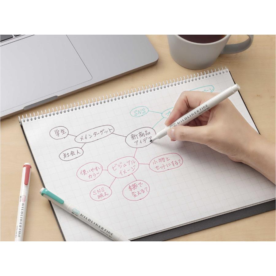 マイルドライナー ゼブラ マイルドライナーファイン 細字タイプ 10色