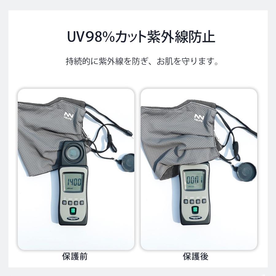新発売 マスク uvカットマスク 大きめ 接触冷感 3枚セット日焼け防止