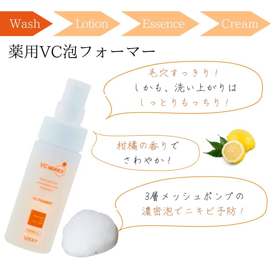 泡洗顔 本体 ニキビ予防 肌トラブルケア ビタミンC誘導体 レチノール