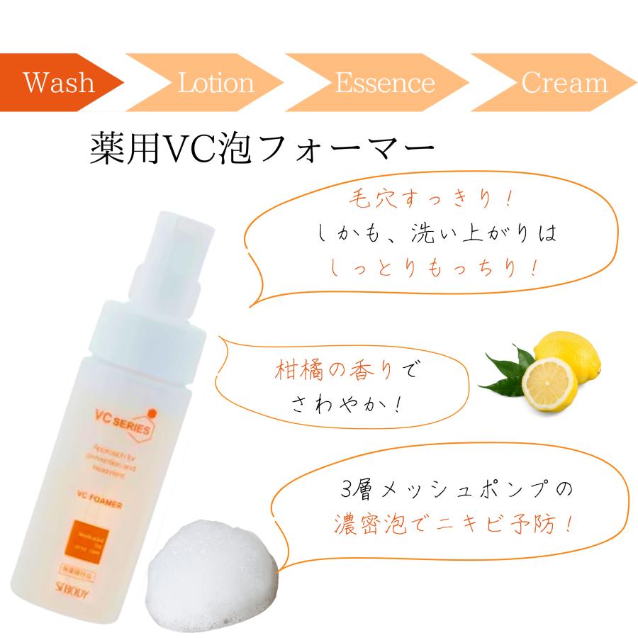 ニキビ 洗顔 薬用VC泡フォーマー2個セット : シーボディオフィシャル