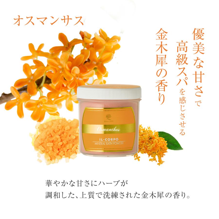 イルコルポ 香りが選べる ミネラルバスパウダー 600g 2個セット｜お