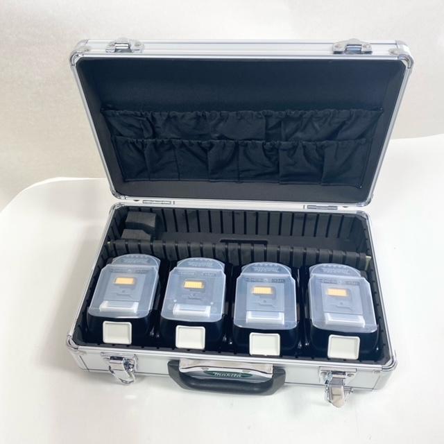 マキタ □マキタ 純正【BL1860B 4個 + マキタロゴアルミケース マキタ □マキタ 純正【BL1860B 4個 + マキタロゴアルミケース