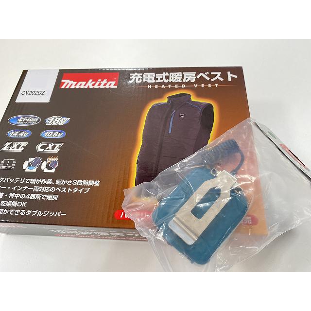 マキタ ◎防寒服 □マキタ 充電式 暖房ベスト CV202DZ+バッテリ マキタ ◎防寒服 □マキタ 充電式 暖房ベスト CV202DZ+バッテリ