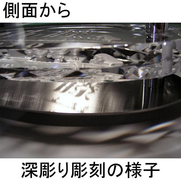 表札 クリスタルガラス表札ダイヤカットオーバル型 ステンレス背板付表札 お洒落表札 高級表札 |  | 03