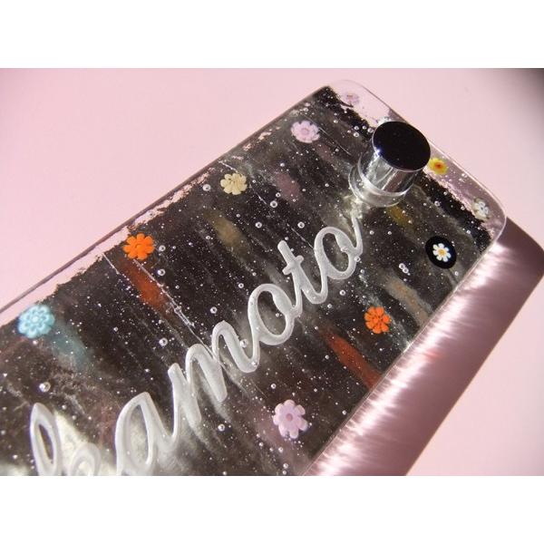 表札 ヴェネチアガラス　マンション表札フラワー　ガラス表札　戸建表札にも　機能門柱表札にも　落ちない文字表札　キュートな表札　個性派表札 |  | 01