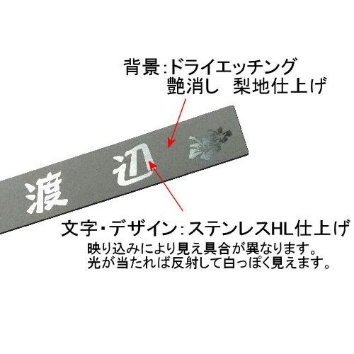 表札 ポスト用ステンレスネームプレート　簡易表札　ポスト表札　ステンレス表札　貼付け表札　簡単打合せ　格安表札　激安表札 |  | 03
