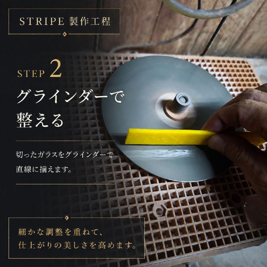表札 ガラス表札 おしゃれ 戸建て 14cm角 正方形 オーダーメイド モダン 黄黒ストライプ デザイナーズガラス表札 STRIPE |  | 08