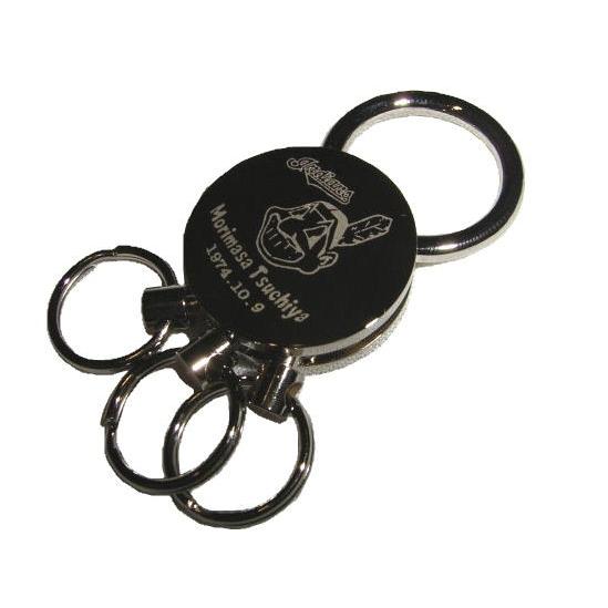 3連 キーホルダー 名入れ オリジナル 彫刻 刻印 ロングランヒット | 