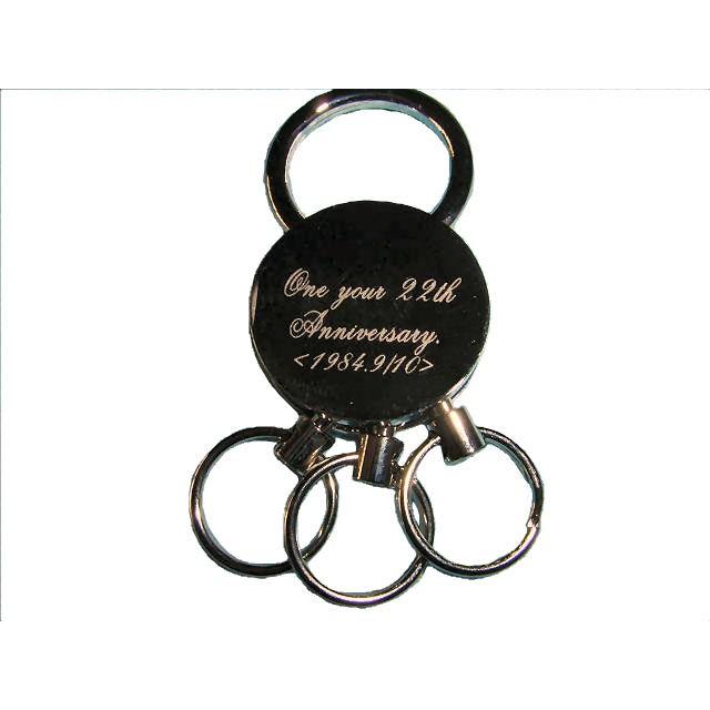 3連 キーホルダー 名入れ オリジナル 彫刻 刻印 ロングランヒット |  | 01