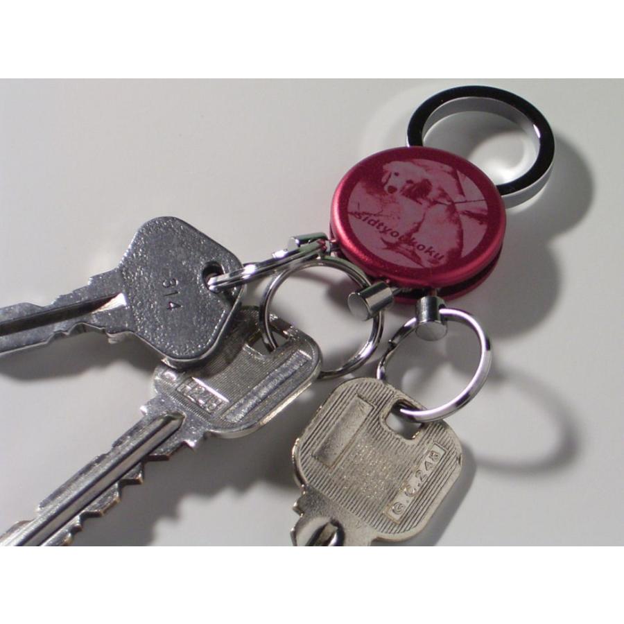 新型３連キーホルダー   オリジナル彫刻 名入れ 刻印　カラー全６色 |  | 02