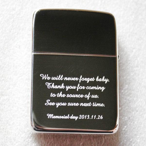 ジッポ zippo #23スターリングシルバー STERLING SILVER 純銀製 オーダーメイド彫刻入り オリジナルジッポ 刻印 | ZIPPO | 02