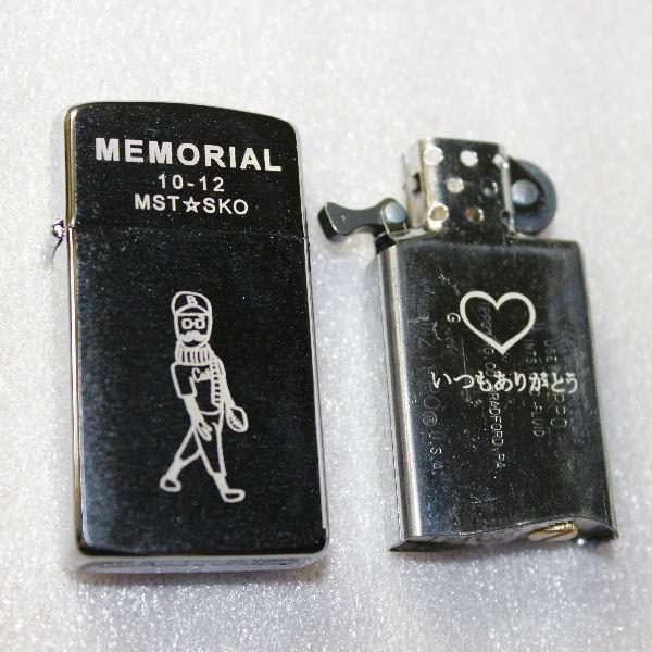 ジッポ zippo #1600スリム クロームサテーナ オーダーメイド彫刻入り オリジナルジッポ 刻印 | ZIPPO | 01