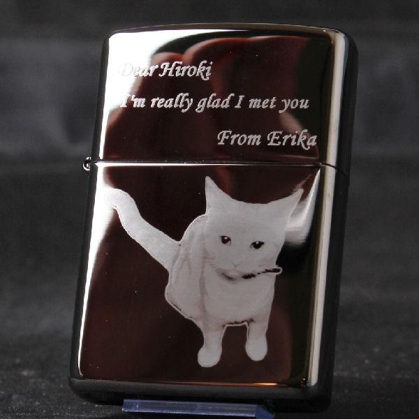 ジッポ zippo #250 クロームポリッシュ オーダーメイド彫刻入り オリジナルジッポ 刻印 | ZIPPO | 01