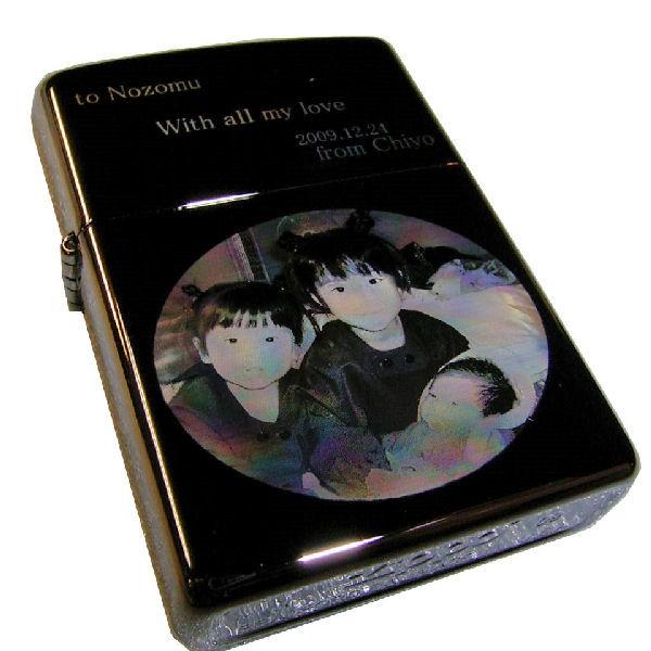 ジッポ zippo #150 ブラックアイス オーダーメイド彫刻入り オリジナルジッポ 刻印｜sid｜05