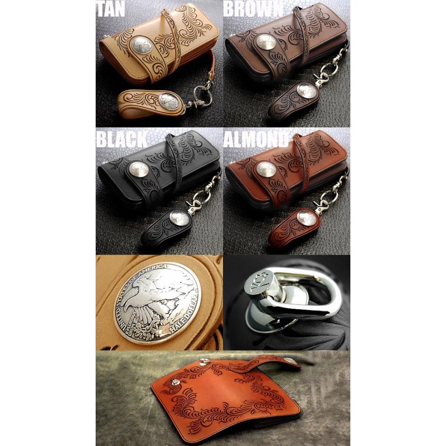 KC,s アリゾナ・ライダースウォレット・フリーカット /牛革長