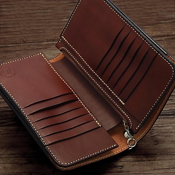 KC,s エレノア フリーカット・ロングビルフォールド /牛革長財布 送料