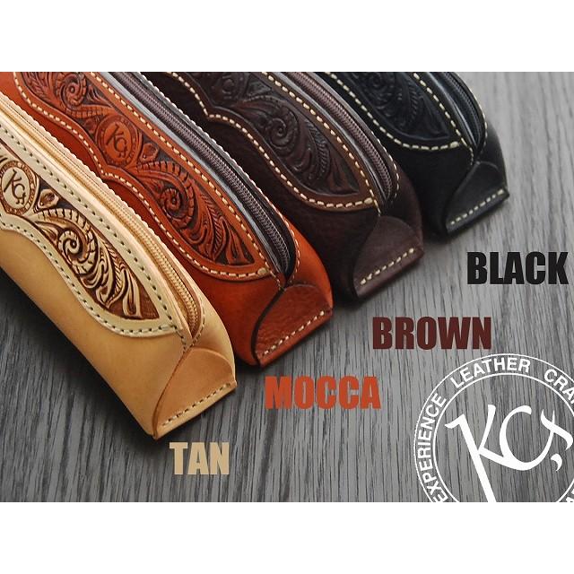 KC,s ファスナー ペンケース クラフト /牛革筆箱 送料無料 本革 メンズ 革 レザー ペンケース CRAFT 卒業祝い 入学祝い 就職祝い 昇進祝い 父の日 母 | KC,s | 02