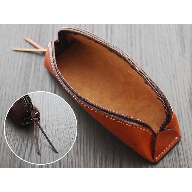 KC,s ファスナー ペンケース バスケット /牛革筆箱 送料無料 本革 メンズ 革 レザー 高校生 大学生 個性的 かっこいい かわいい 格好いい 可愛い | KC,s | 01