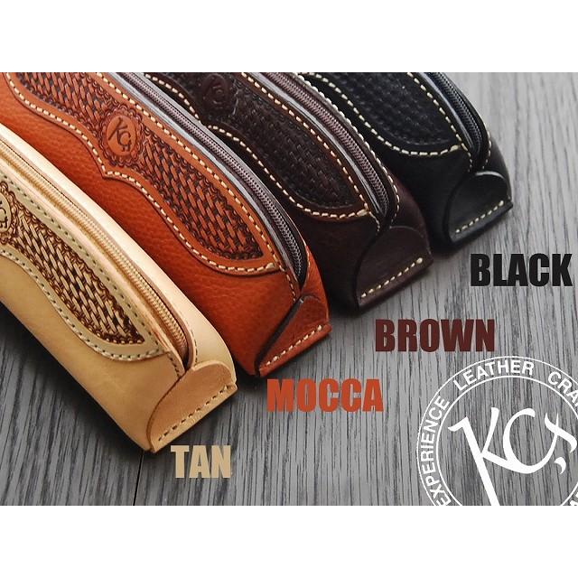 KC,s ファスナー ペンケース バスケット /牛革筆箱 送料無料 本革 メンズ 革 レザー 高校生 大学生 個性的 かっこいい かわいい 格好いい 可愛い | KC,s | 02