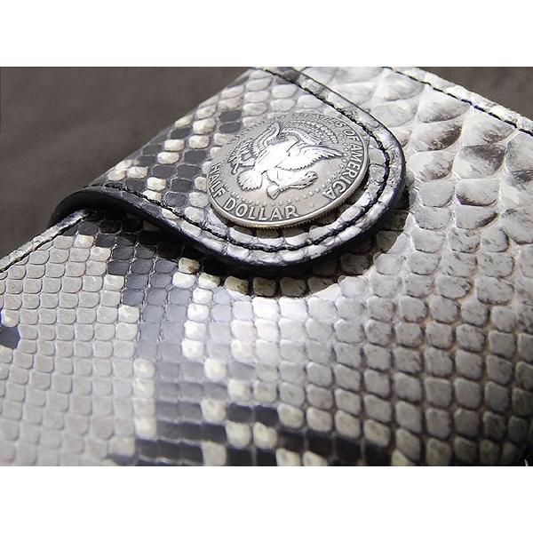 KC,s ライダース ウォレット パイソン /蛇革長財布 送料無料 メンズ 革 レザー 財布 さいふ・財布・ウォレット・wallet/saifu本革 パイソン | KC,s | 02
