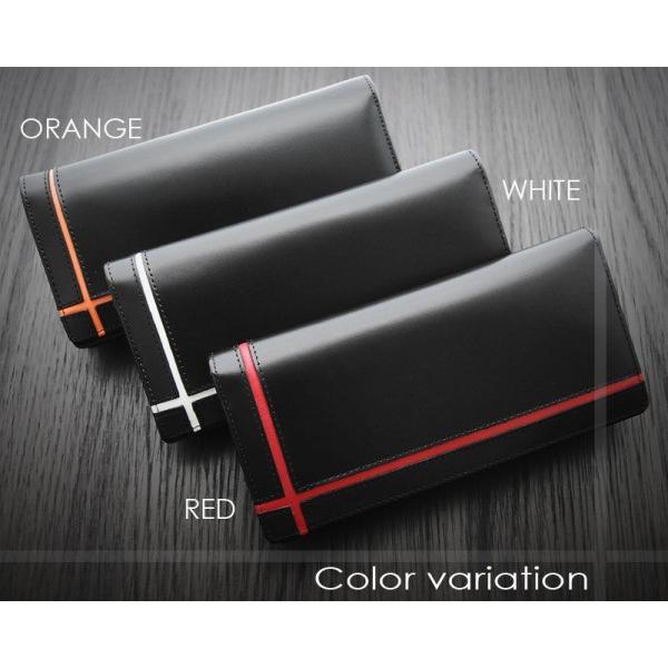 長財布 メンズ 送料無料 United HOMME カラークロスライン 馬革×牛革 ロングウォレット 男性用、紳士用 十字架 さいふ・財布・ウォレット・wallet/saifu/s |  | 02