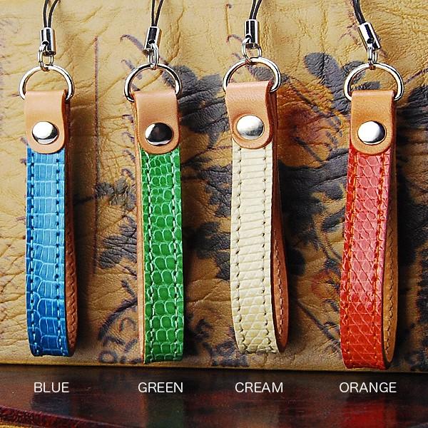 KC,s レザー 携帯電話ストラップ リザード/トカゲ革モバイルストラップ 送料無料 メンズ レディース 革 レザー 携帯電話 au docomo softbank foma iphone 本革 | KC,s | 01