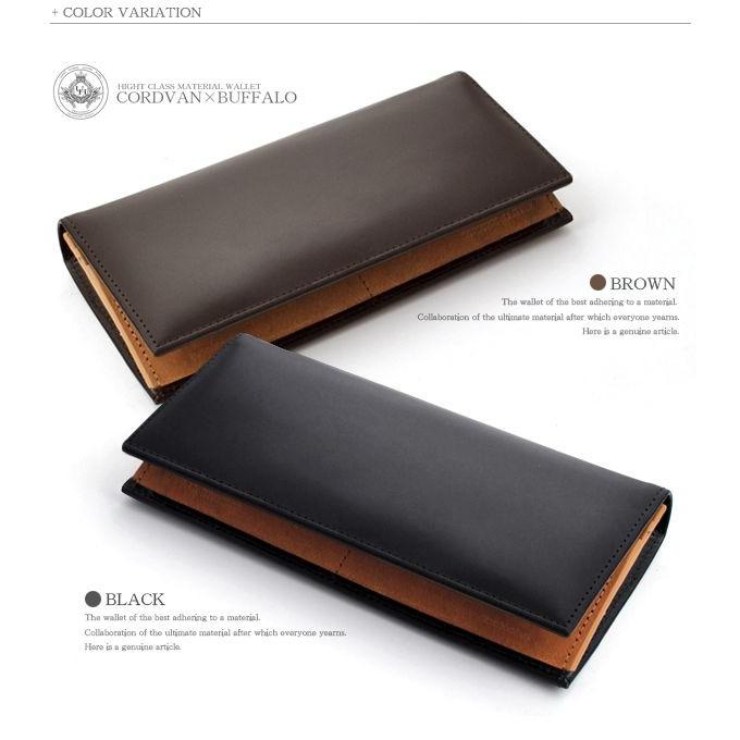 長財布 メンズ United HOMME -President- （ユナイテッドオム-プレジデント-）コードバン×バッファローレザー長財布 財布 メンズ 長財布 サイフ さいふ saif | BUFFALO | 02