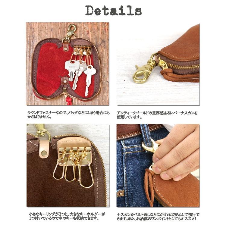 送料無料 PARLEY (パーリィー) キーケース 鹿革 ELK エルク 日本製 きーけーす saifu YDKG smtb-s life_1201 |  | 01