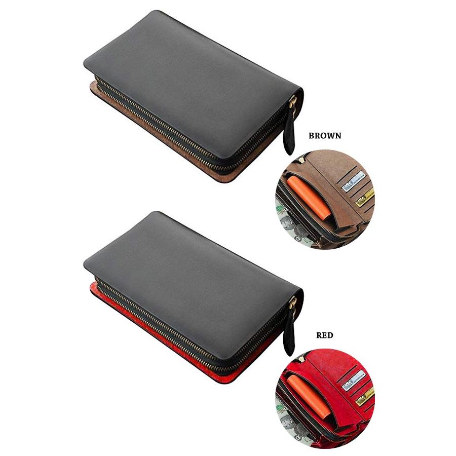 CIENCIA(シエンシア)高級スペインレザーダブルファスナーミニセカンド/財布機能付き ビジネス セカンドバッグ 紳士用 通勤 ビジネス鞄 カバン 本革 牛革 ラウン |  | 03