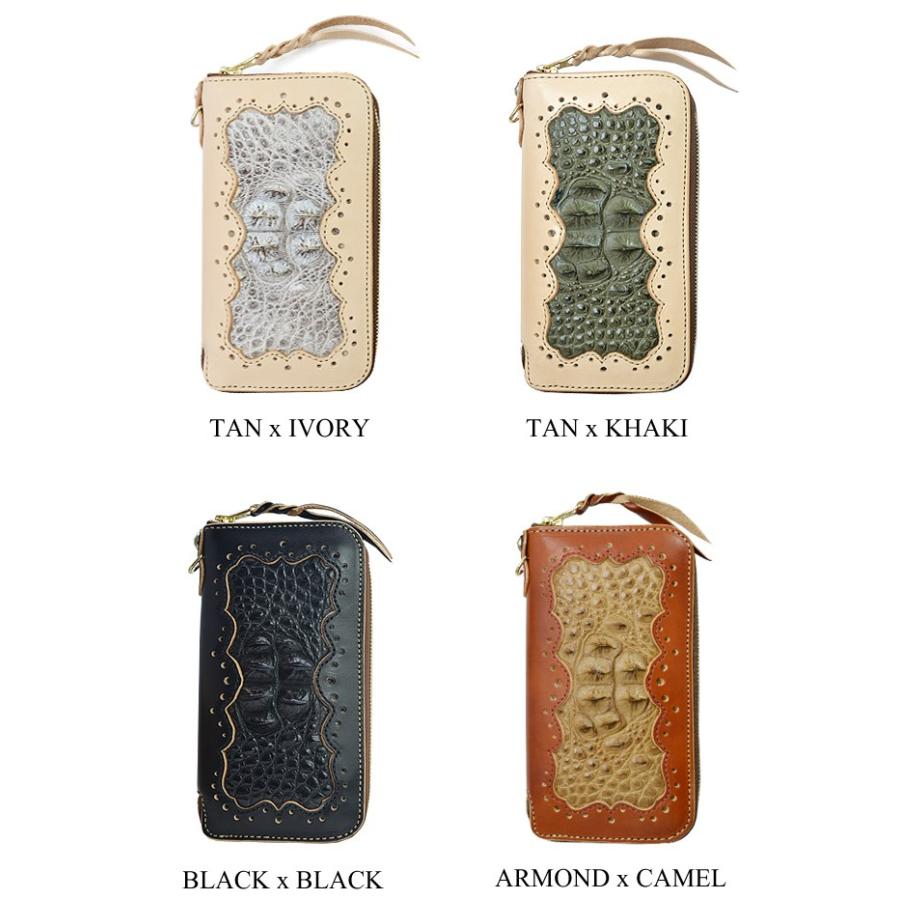 【限定品】 ナイルクロコダイル ラウンドファスナー長財布 送料無料 KC，s ギャラップ・ラウンドジップ・クロコダイル ワニ革 鰐革 ナイルクロコ革 牛革 男性用 メン 【1123704325】(40656円)