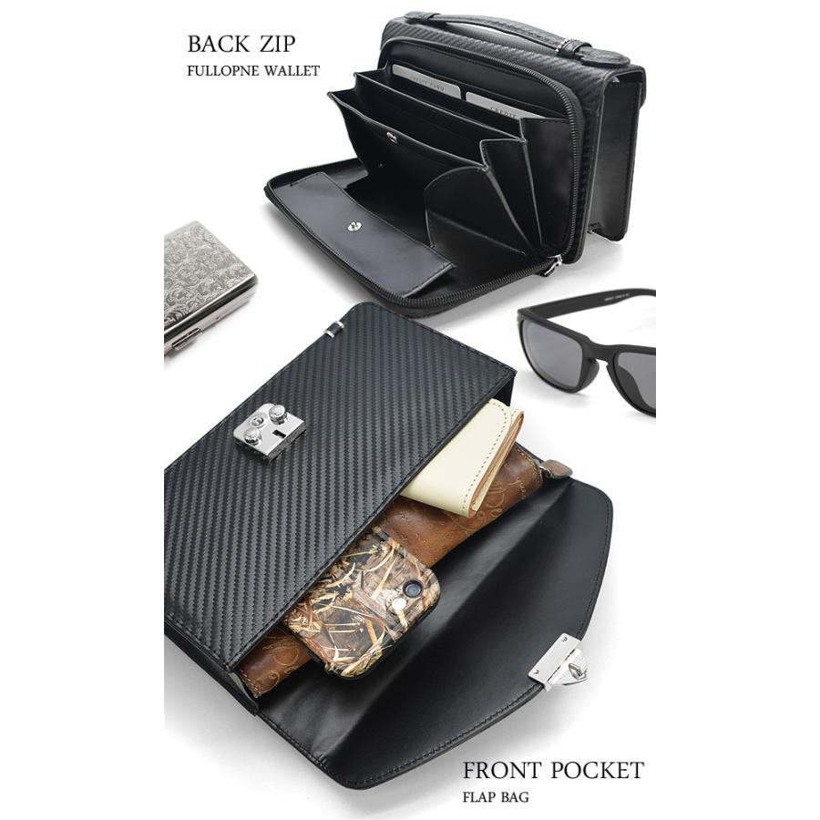 バッグ・カバンその他 Rabanne 19ESS0007MET002 セカンドバッグ メンズ 送料無料 カーボンレザー×牛革製