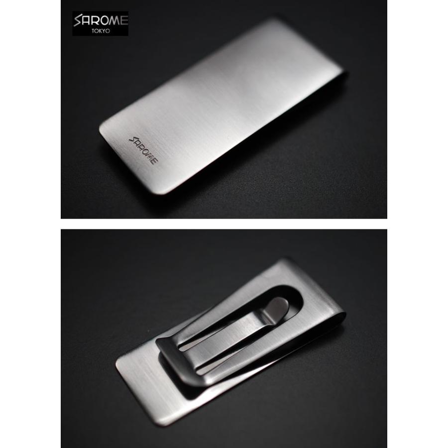 ブランド SAROME サロメ マネークリップ 札バサミ ガンメタルサテーナ 人気 おしゃれ メンズ レディース コレクション スタンダード オーソドックス シンプル 紳 | 