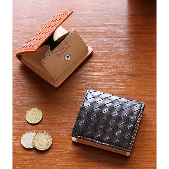 送料無料 PARLEY (パーリィー)コインケース メッシュ コードバン 革 馬革 小銭入れ 馬革 ボックス型 BOX型 日本製 ブランド メンズ レディース 牛革 編み込み |  | 05