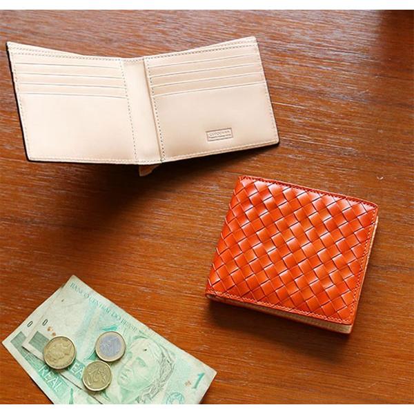 二つ折り財布 送料無料 PARLEY (パーリィー) メッシュコードバン 牛革 馬革 革 メンズ レディース ビジネス プレゼント ギフト 編み込み ブランド 日本製 MESH |  | 05
