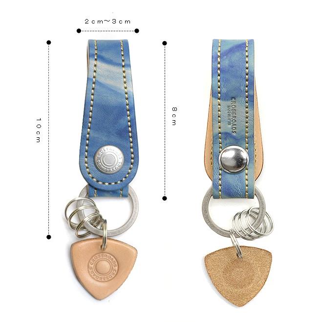 キーリングラウンドキーリング 藍染 メンズ レディース スマートキー レザー本革 人気 日本製 |  | 03