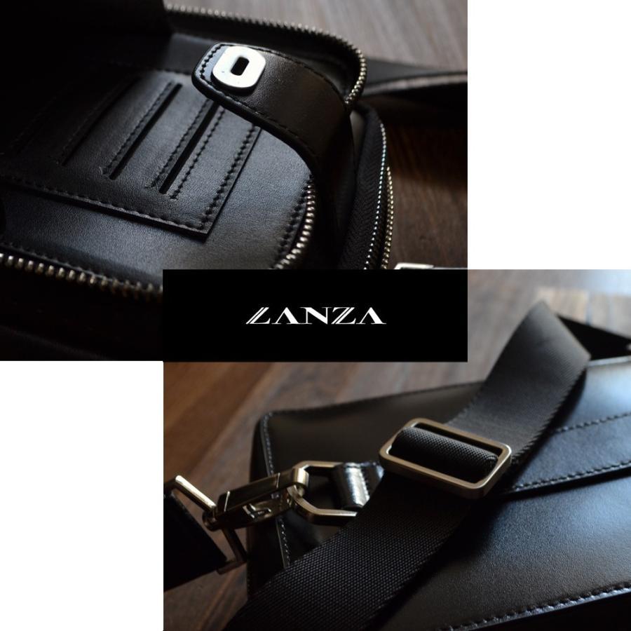 ボディバッグ【送料無料】LANZA(ランザ)イタリア製カウハイドレザー ボディバッグ ショルダーバッグ メンズ ビジネス 牛革 鞄 カバン かばん バッグ LA-010 |  | 04
