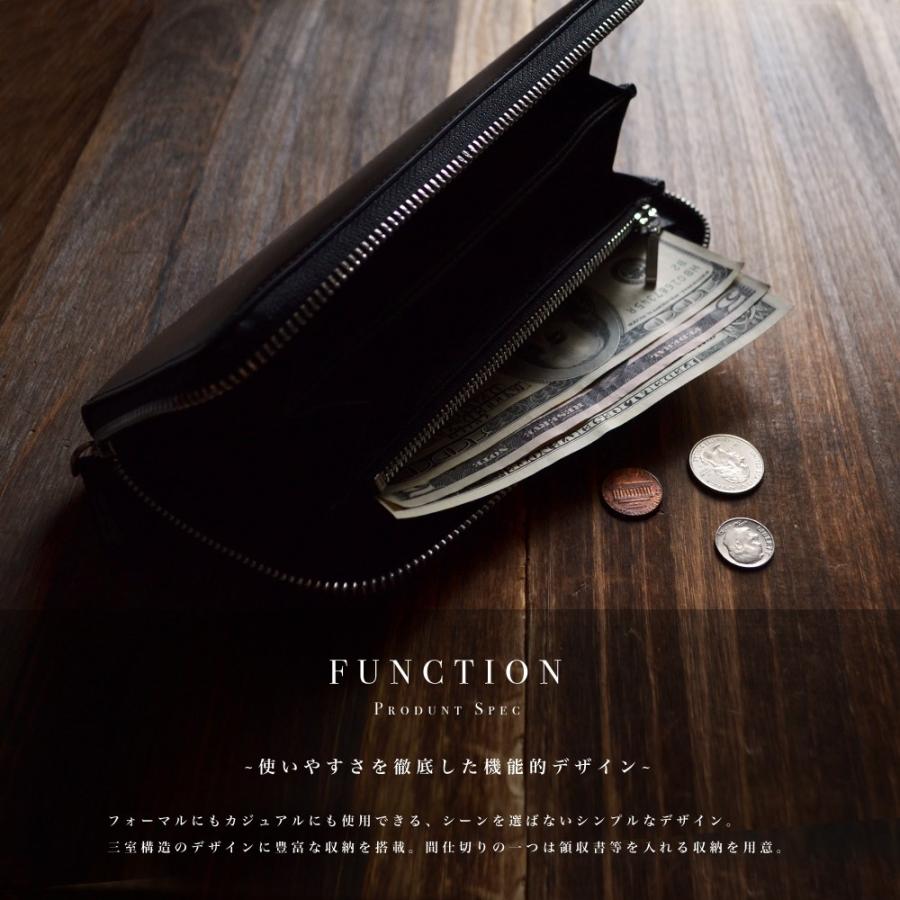 長財布【送料無料】LANZA ランザ 人気 ブランド メンズ レディース ラウンドファスナー ウォレット ロングウォレット イタリア製カウハイドレザー 本革  LA-002 |  | 03