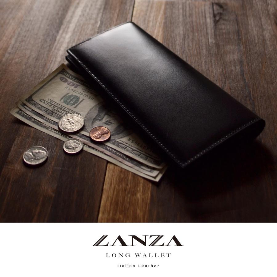 長財布【送料無料】LANZA ランザ メンズ レディース 本革 牛革 レザー 二つ折り 長財布 財布 イタリア製カウハイドレザー LA-003 |  | 01