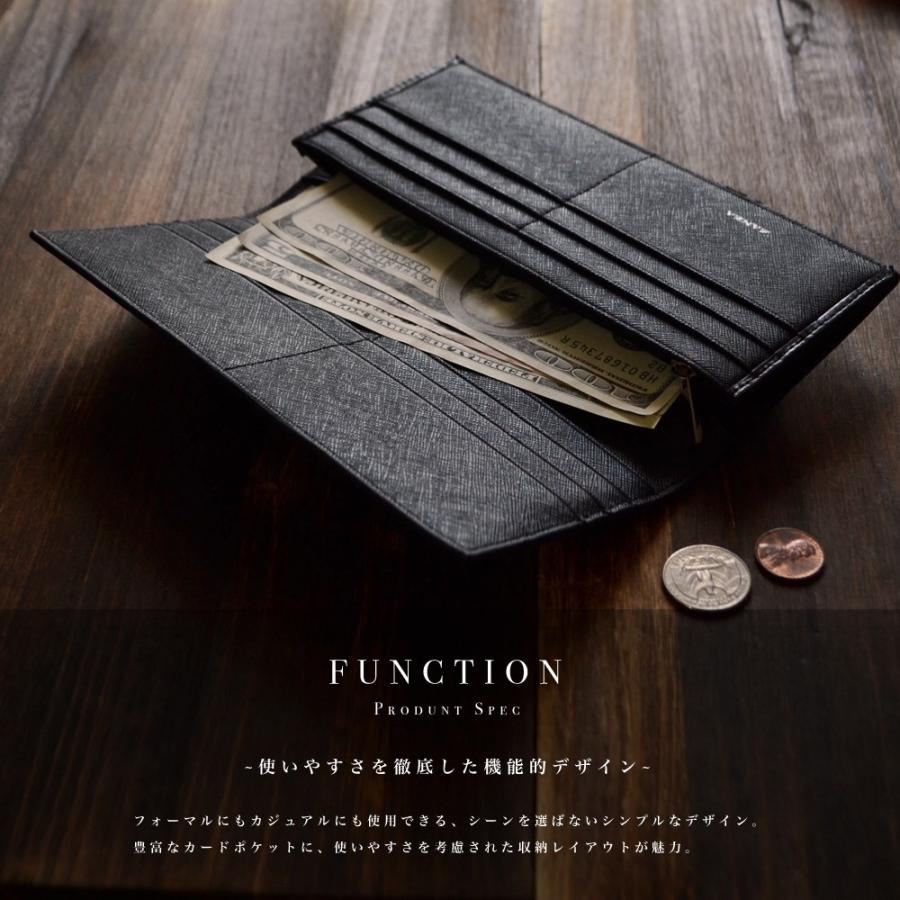 長財布【送料無料】LANZA ランザ メンズ レディース 本革 牛革 レザー 二つ折り 長財布 財布 イタリア製カウハイドレザー LA-003 |  | 03