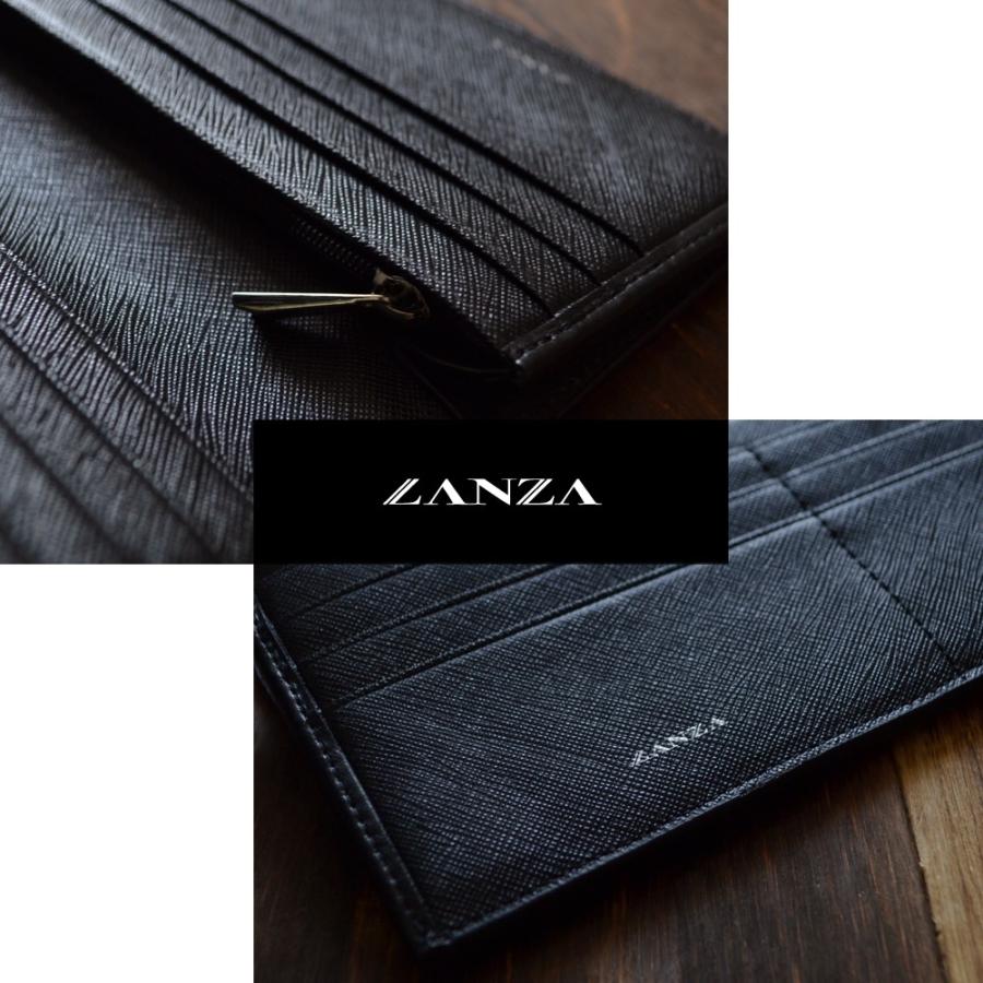 長財布【送料無料】LANZA ランザ メンズ レディース 本革 牛革 レザー 二つ折り 長財布 財布 イタリア製カウハイドレザー LA-003 |  | 04