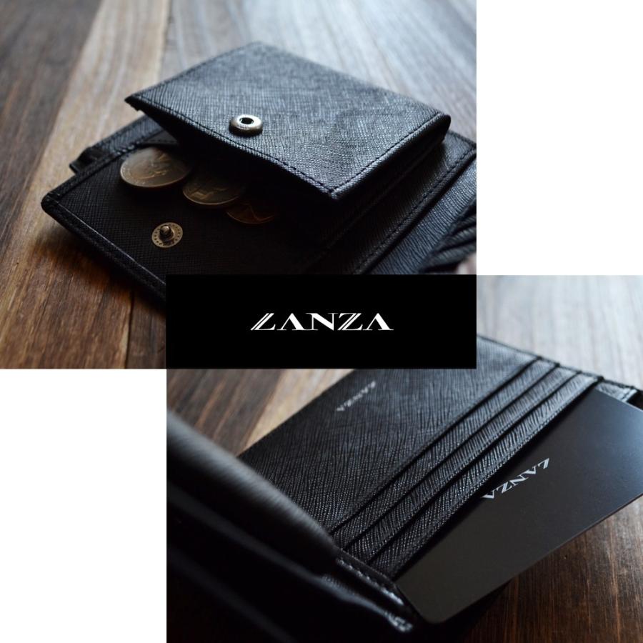 二つ折り財布【送料無料】LANZA ランザ 人気 ブランド メンズ レディース 短財布 ショートウォレット イタリア製カウハイドレザー 折財布 本革 牛革 LA-004 |  | 04