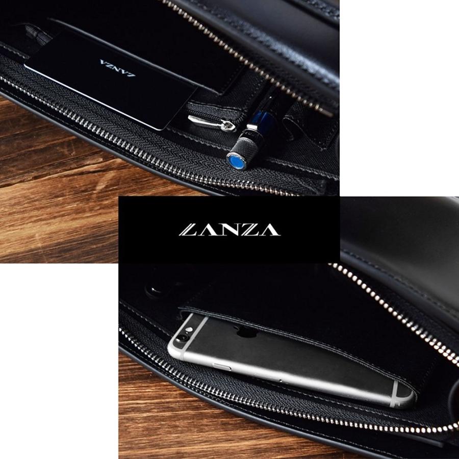セカンドバッグ メンズ 本革【送料無料】LANZA ランザ メンズ レディース セカンドバック 冠婚葬祭 イタリア製カウハイドレザー 本革 本皮 牛革 牛皮 LA-008 |  | 04