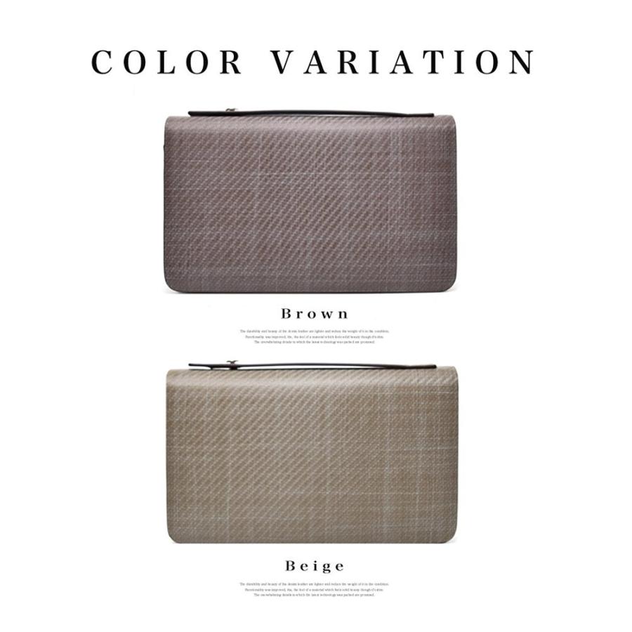 セカンドバッグ メンズ 革【送料無料】LANZA ランザ グラフィットカーボンレザー 人気 ブランド メンズ ダブルファスナー セカンドバック 鞄 GC-001 |  | 05