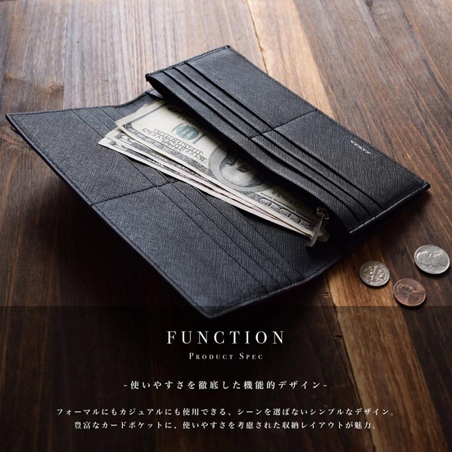 長財布【送料無料】LANZA ランザ 人気 ブランド グラフィットカーボンレザー 二つ折り 長財布 サイフ さいふ メンズ フォーマル ビジネス GC-003 |  | 02