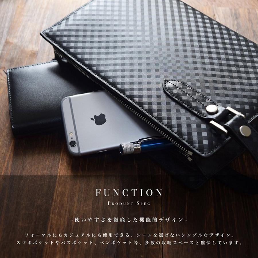 セカンドバッグ メンズ 革【送料無料】LANZA ランザ 人気 ブランド メンズ グラフィットレザー セカンドバック 冠婚葬祭 多収納 多機能 G-008 |  | 02