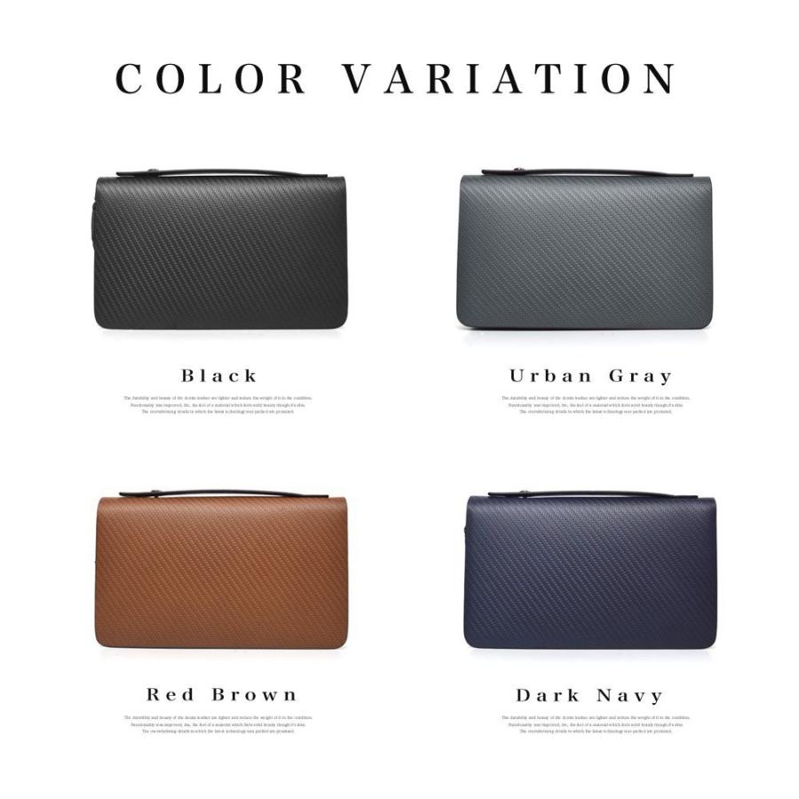 セカンドバッグ メンズ 革【送料無料】LANZA ランザ スペイン製カーボンレザー メンズ ダブルファスナー 撥水 かばん カバン 鞄 レザー K-001 |  | 05