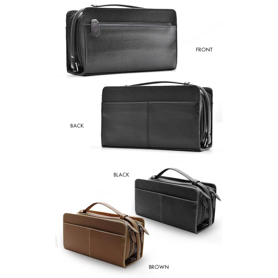 専用　ブルネロクチネリ　セカンドバッグ☆ダブルファスナー☆レザー 専用 ブルネロクチネリ セカンドバッグ☆ダブルファスナー☆レザー