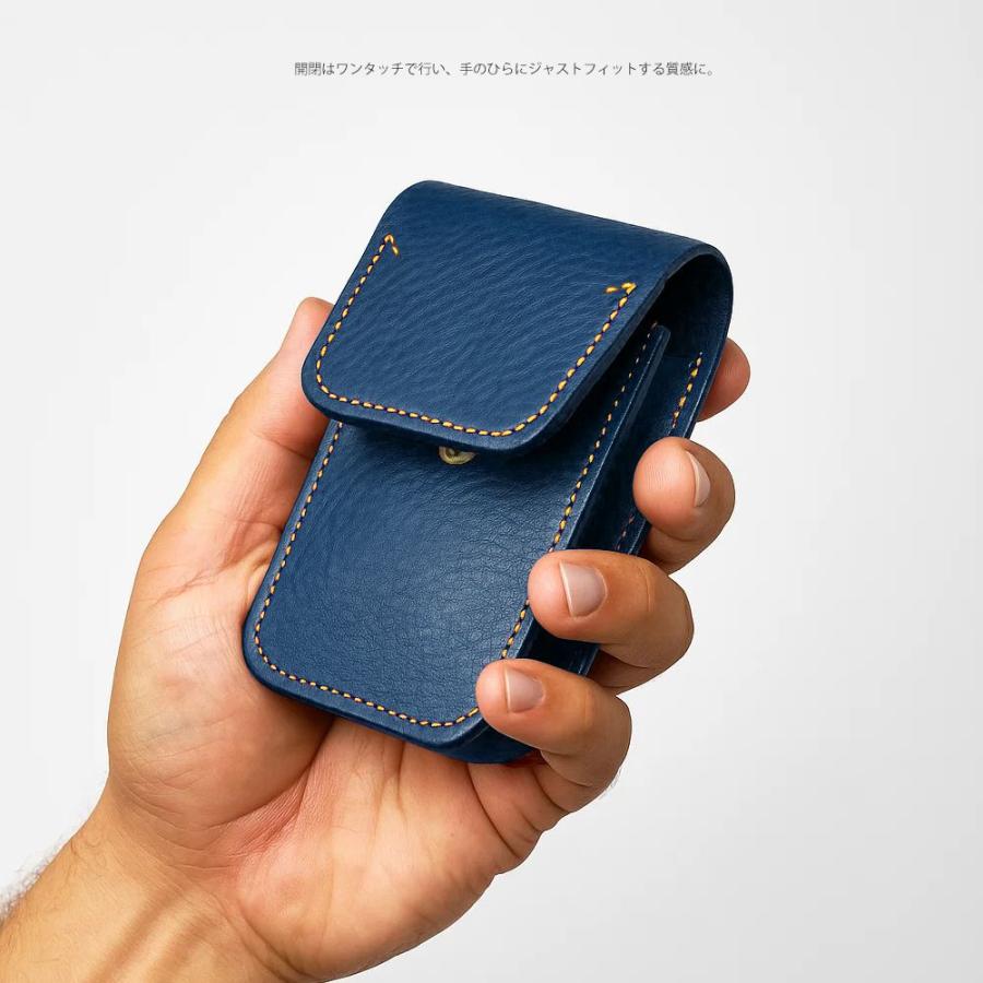 タバコケース レディース ブランド メンズ Beatfull Leather Works シガレットケース スクエア 2トーン ヴォーノオイルレザー 本革 たばこ 煙草 タバコ 日本製 |  | 05